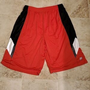 SP Active red netted men's shorts
